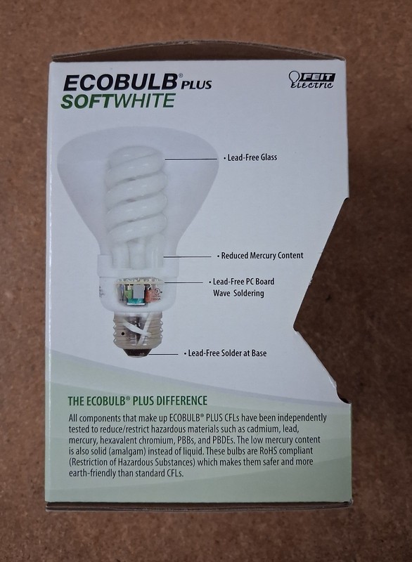 Feit Ecobulb Plus soft white 65 w BR30 CFL 750 Lumens gallery