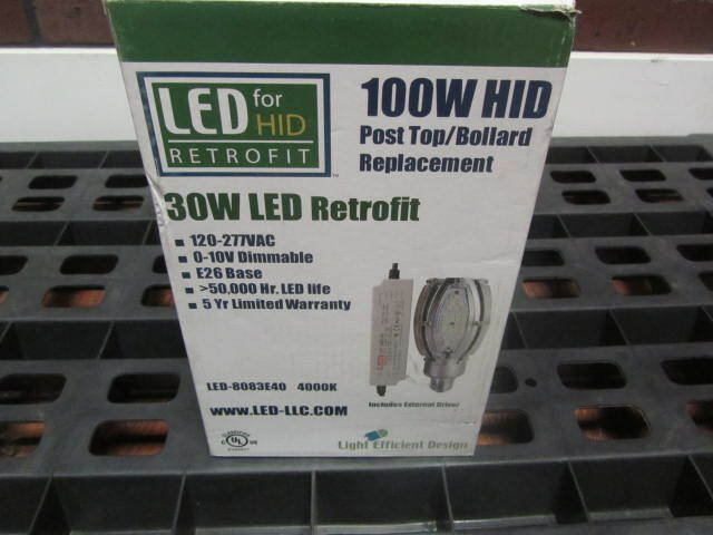Light Efficient Design LED-8083E40 Post Top LED For HID Retrofit, 4000k, E26. gallery