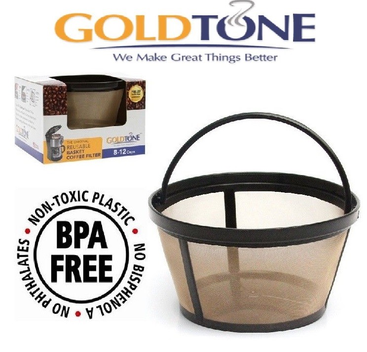 GoldTone Reusable 8-12 Cup Basket Coffee Filter for Mr Coffee Machine and Makers gallery
