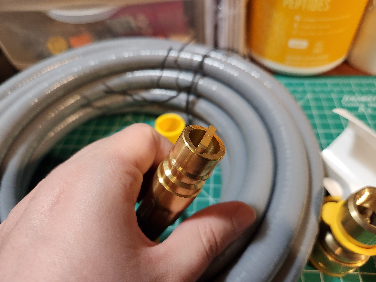 24 Feet High Pressure Braided Propane Hose Extension with Conversion Coupling gallery