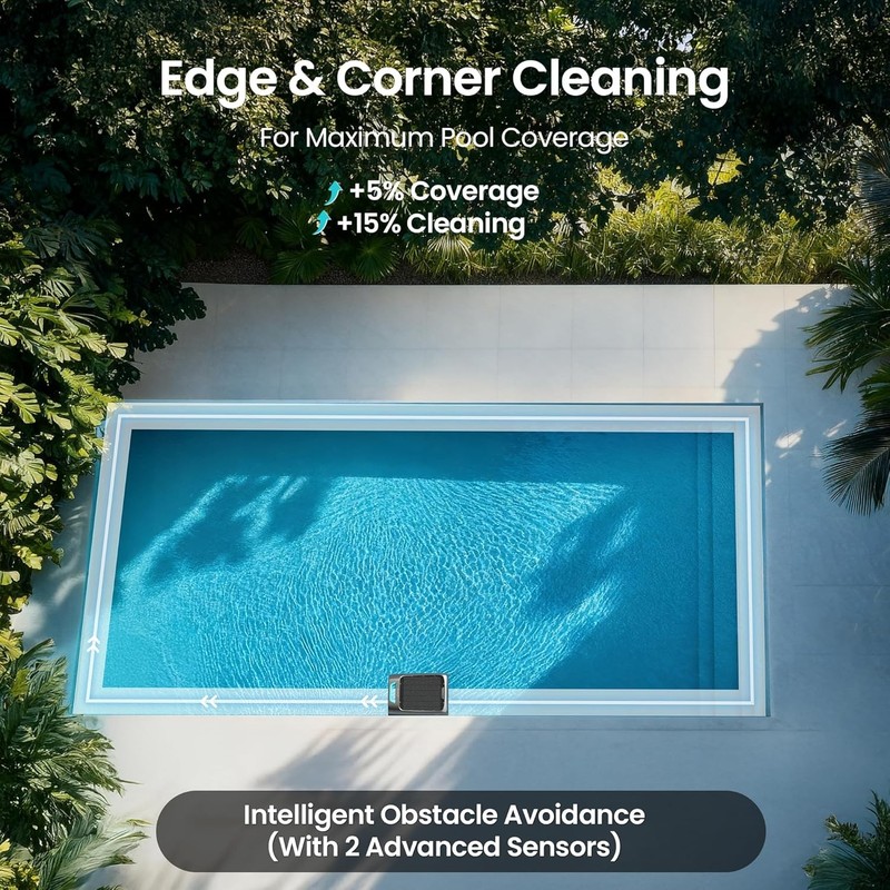EcoSurfer S2 Solar Powered Pool Surface Skimmer Robot with APP Support,24/7 Gray gallery