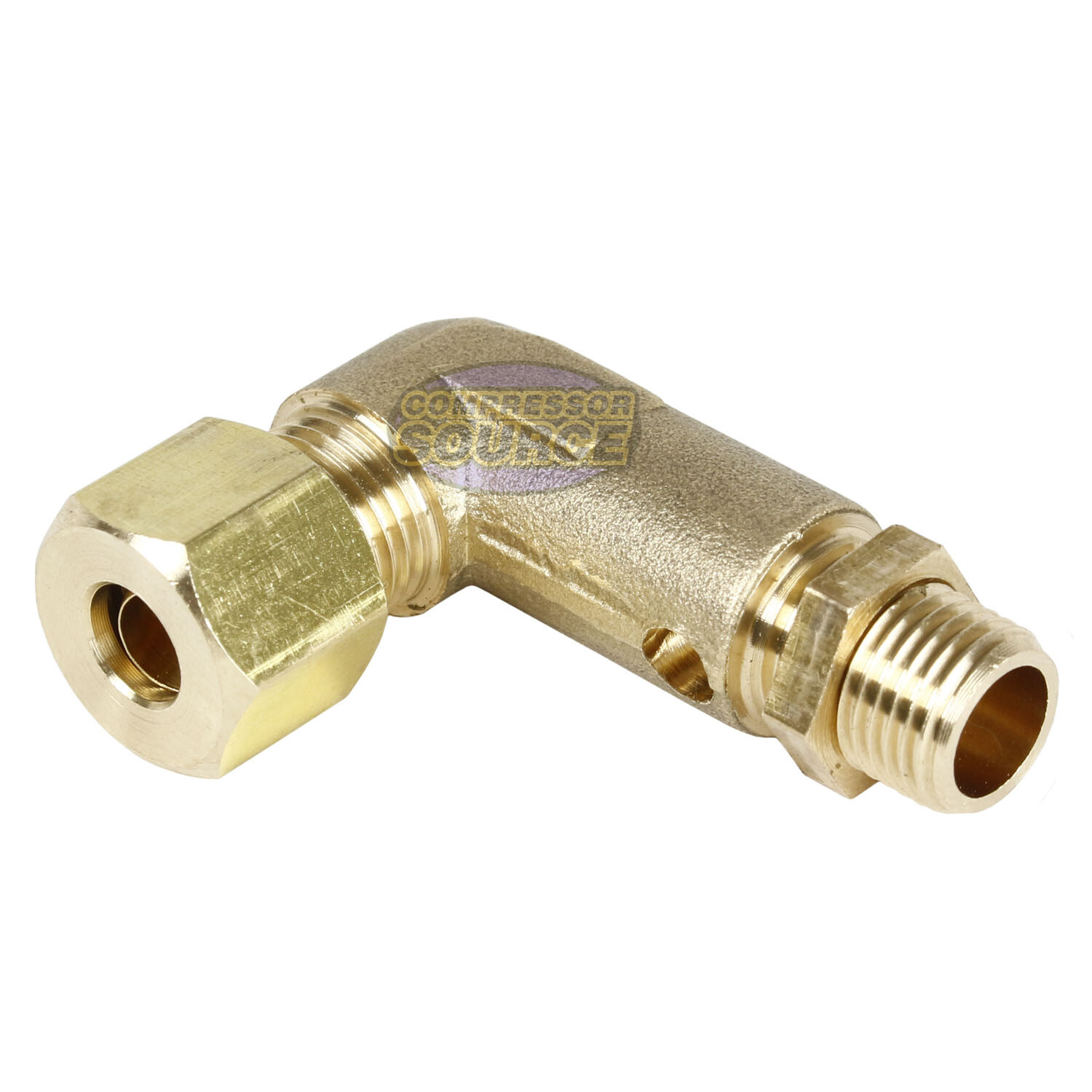 1/4" x 1/8" Two Stage Air Compressor Pump Elbow Unloader Valve 90 Degree Relief gallery