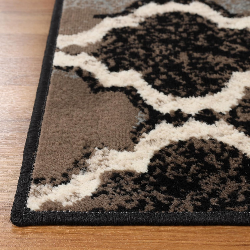Indoor Runner Rug, Jute Backing, Modern Plush Rugs for Hallway, Living, Dining R gallery