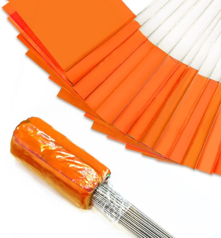 100Pack Marking Flags Orange Marker Flags - 15X4X5 Inch Lawn Flags Landscape gallery