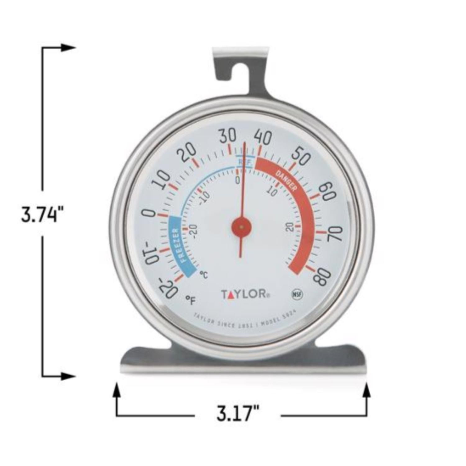 Taylor Instant Read Analog Freezer/Refrigerator Thermometer gallery