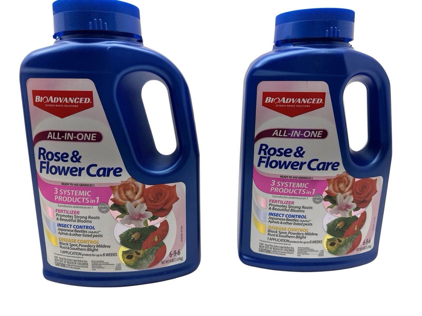 BIOADVANCED 4 Lb All-In-One Rose and Flower Care Granules Lot of 2 New gallery