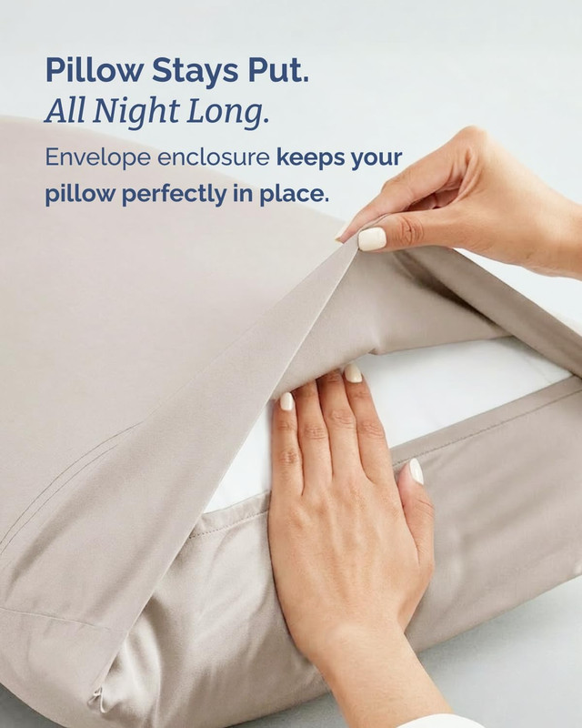 Cooling Split King Bed Sheets - 100% Bamboo Rayon - Ultra Soft Luxury Set gallery