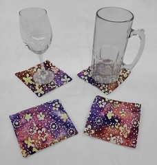 Batik Tie Dye Cloth Coasters