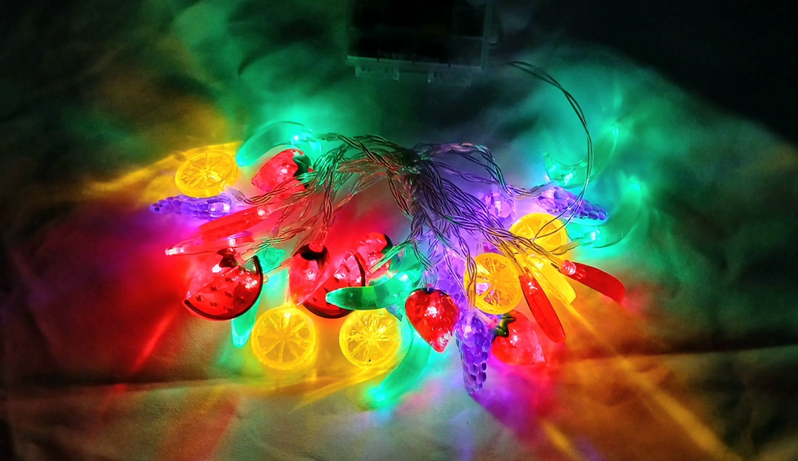 Fruit 30 String LED 16 Ft Indoor Outdoor Lights Battery Operated 8 Modes gallery