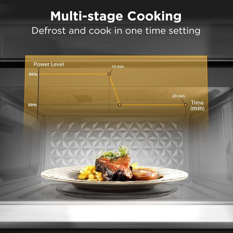 BLACK+DECKER Over the Range Microwave Oven with Vent and One-Touch Auto Cooking, gallery