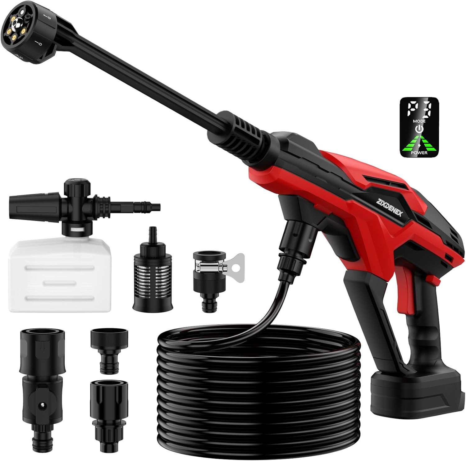 Cordless 800 PSI Portable Cleaning Tool for Milwaukee 18V Battery - 6 Nozzles gallery