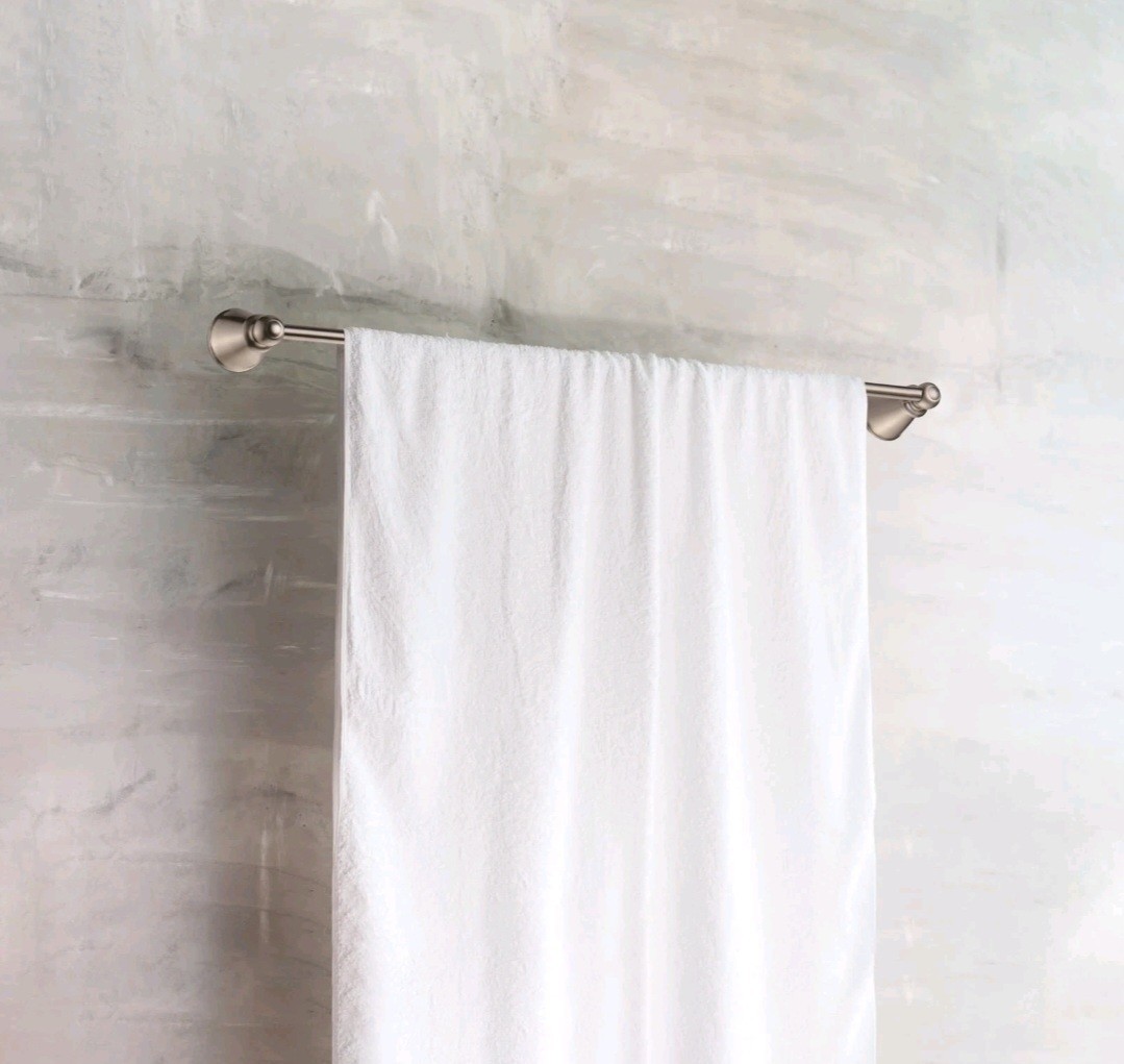 Kassel Transitional 18" Towel Bar, Brushed Nickel - Design House 558262 gallery