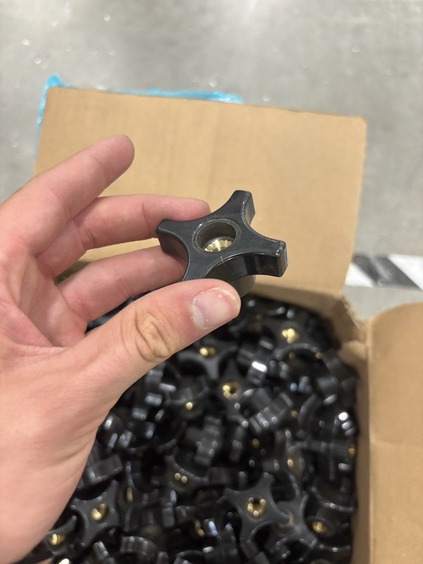 1/4”-20 Threaded Brass Insert Knobs Bulk Lot gallery