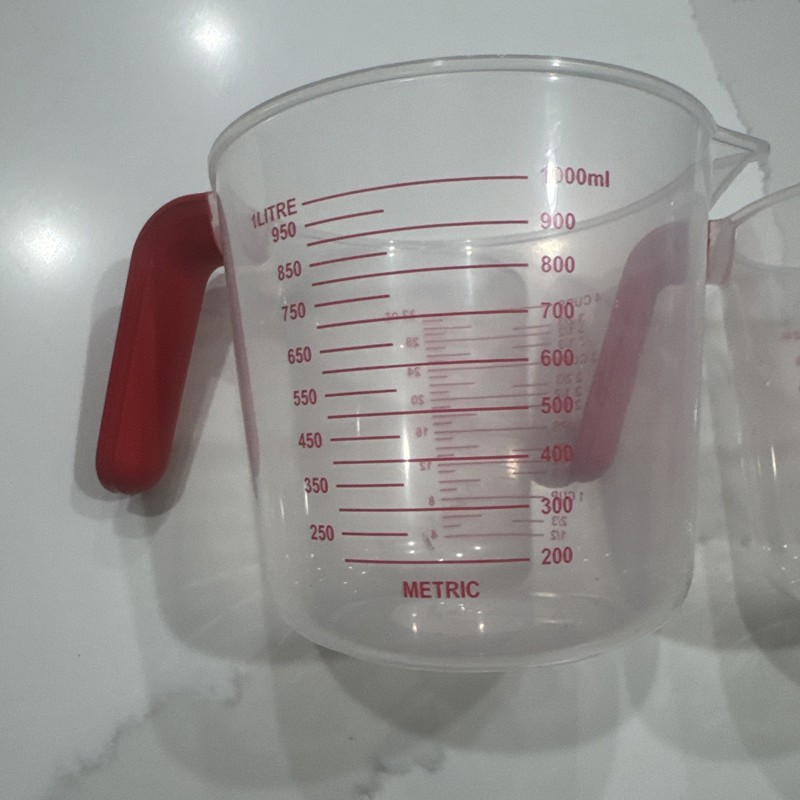 4 Cup (1 liter) Measuring Cups Polypropylene Calibrated in oz and mL 1/Pk gallery