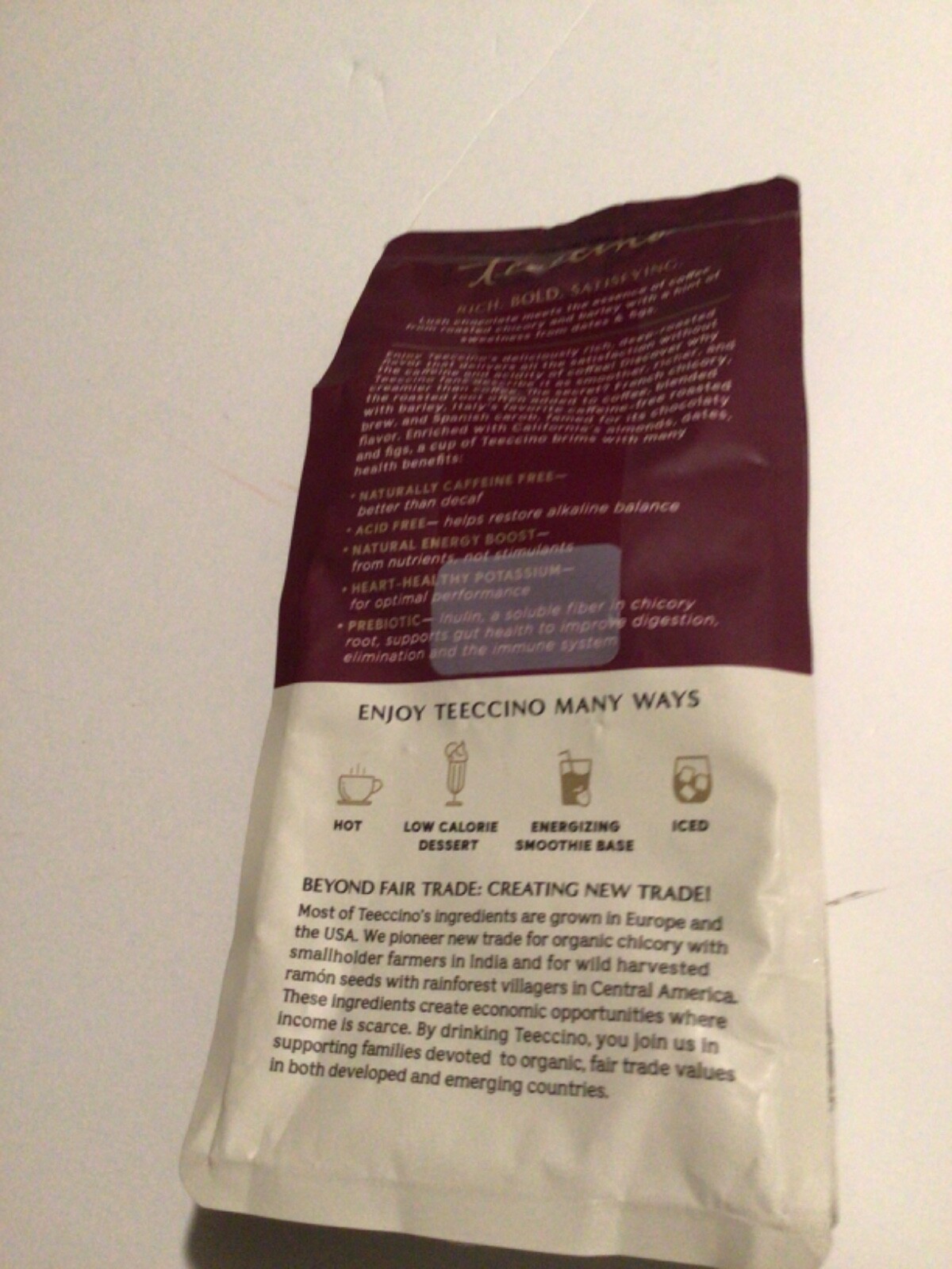 Teeccino Mocha Medium Roast Coffee Caffeine Free 11oz 312g Caffeine-Free EXP2/26 gallery