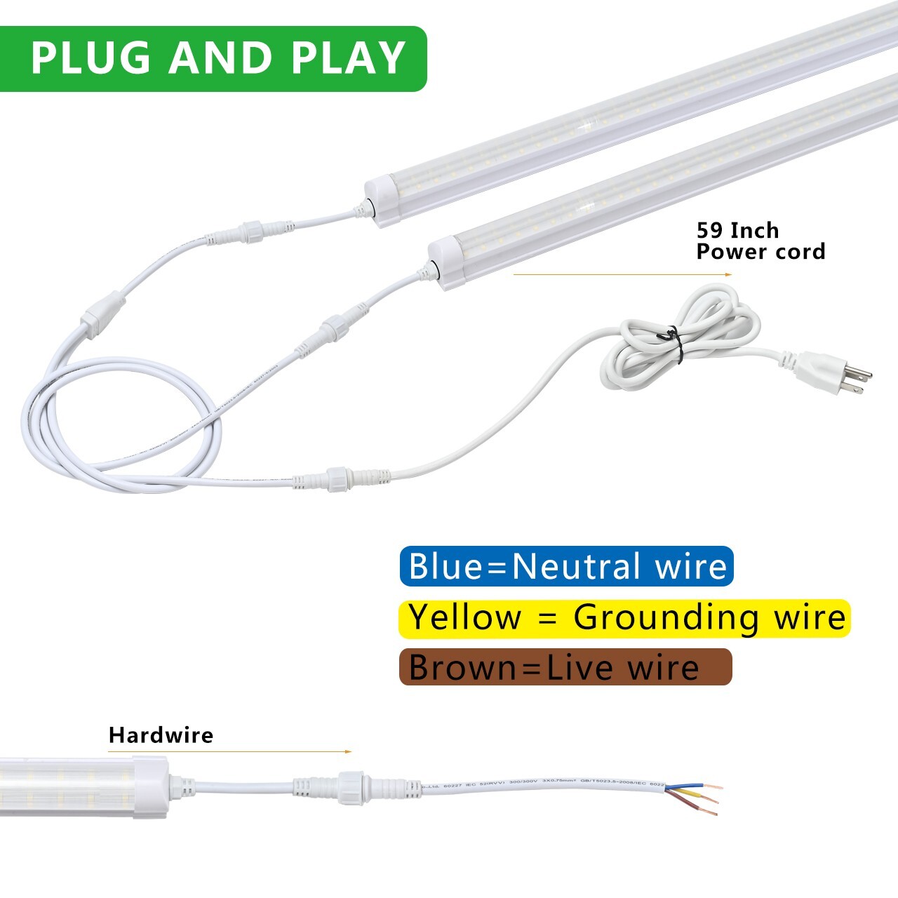 4 PACK LED Freezer Commercial Waterproof Tube Lights Supermarkets Freezer Cooler gallery