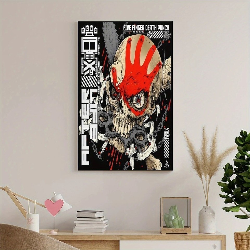 Five Finger Death Punch Poster, Heavy Metal Band Art, Music Wall Decor gallery