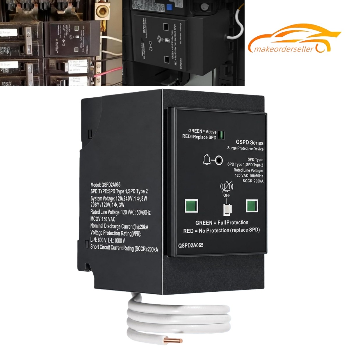 Plug-in Surge Protection Device QSPD2A065P for Siemens Type QP Load Centers gallery