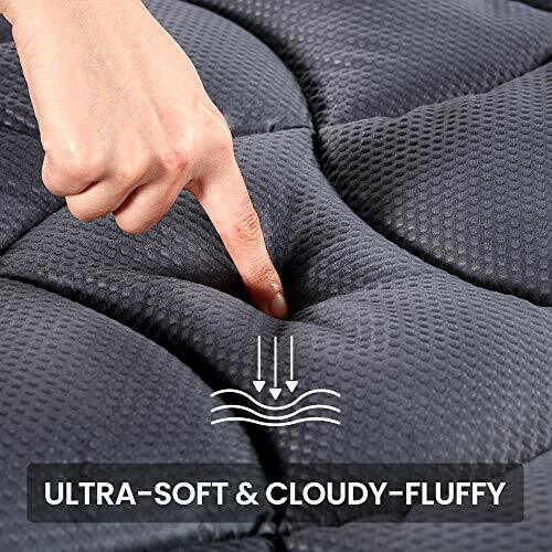 Quilted Fitted Mattress Topper Elastic Mattres Protector Cover Deep Pocket 8-21 gallery