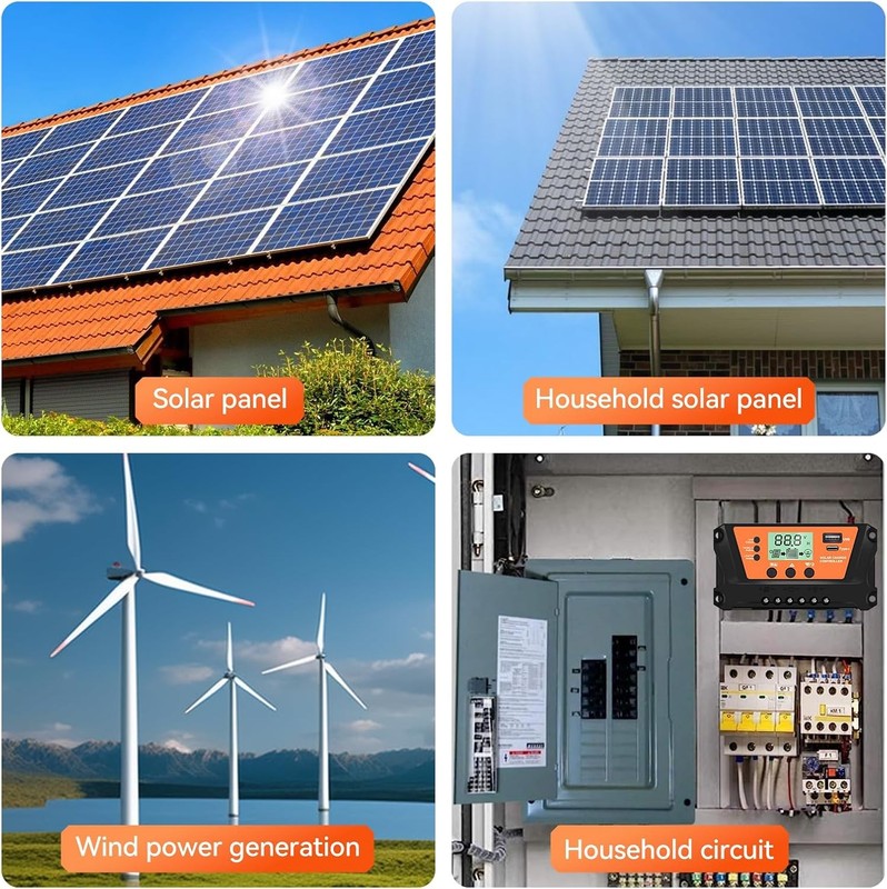 30-100A MPPT Solar Panel Regulator Charge Controller 12V/24V Auto Focus Tracking gallery