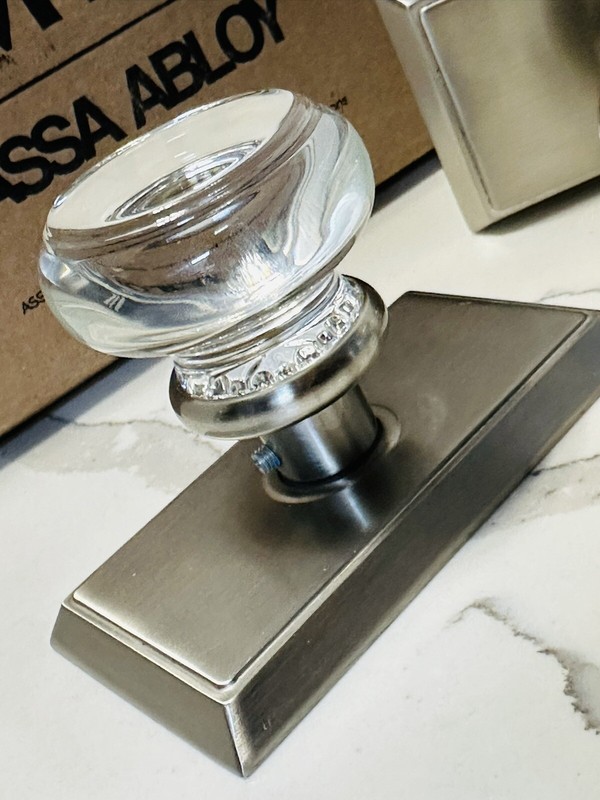 Emtek 8521 Dummy Rectangular Neos Rosette Round Georgetown Knob Polished Nickel gallery