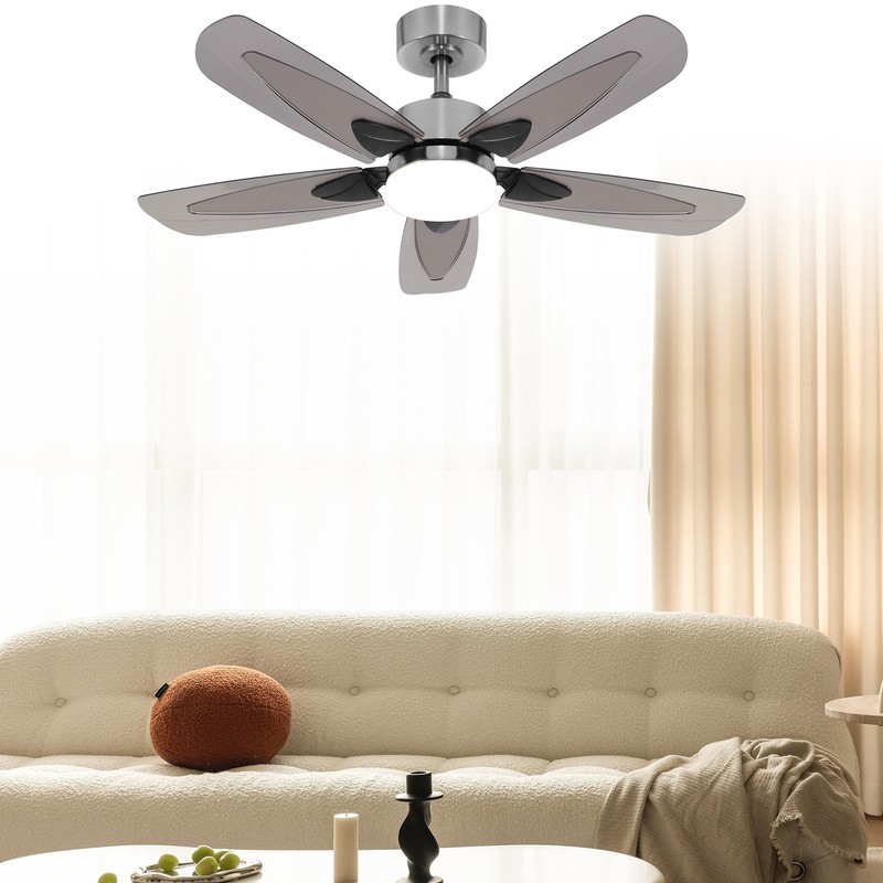 42" Ceiling Fan with LED Light & Remote Control Pendant Lamp 5 Blades 6 Speeds gallery