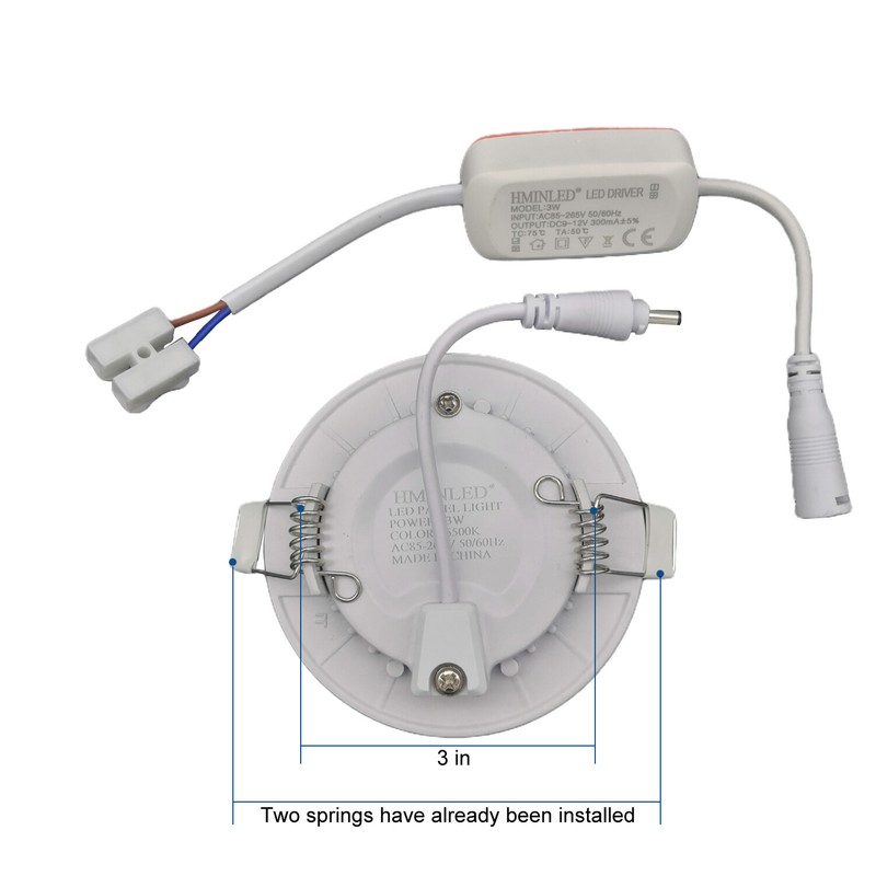 10Pack 3inch LED Ceiling Lights Ultra-Thin Recessed Retrofits Kit 6500K Daylight gallery