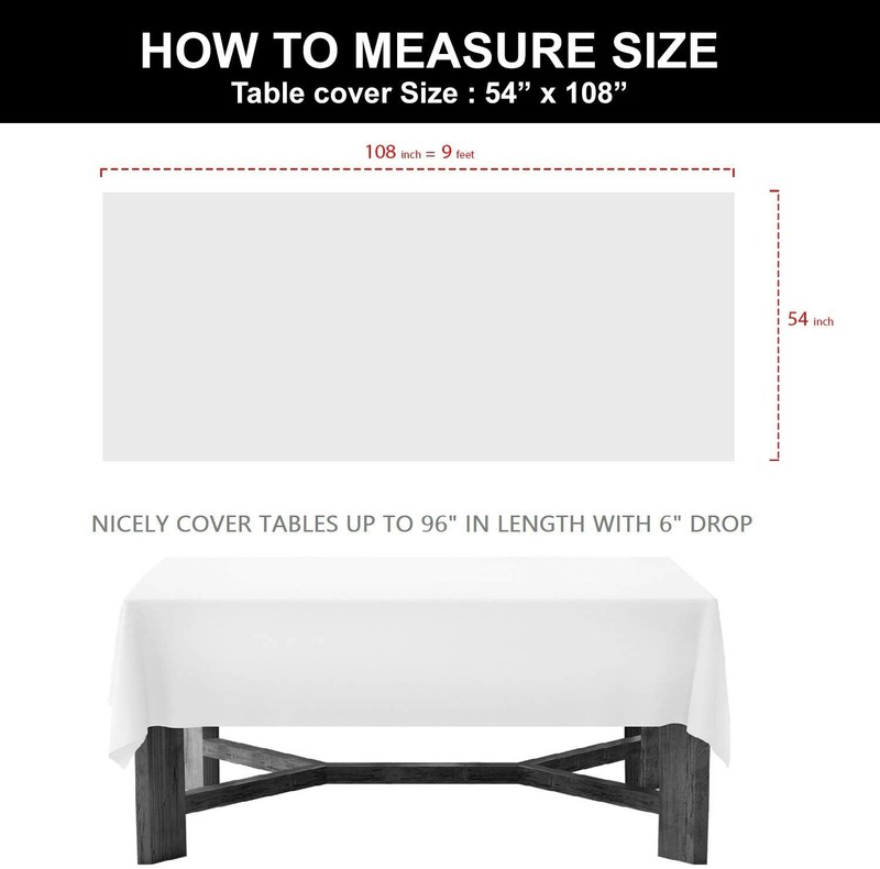 Party Essentials Heavy Duty Rectangle Table Cover - KELLY GREEN - 54 in x 108 in gallery
