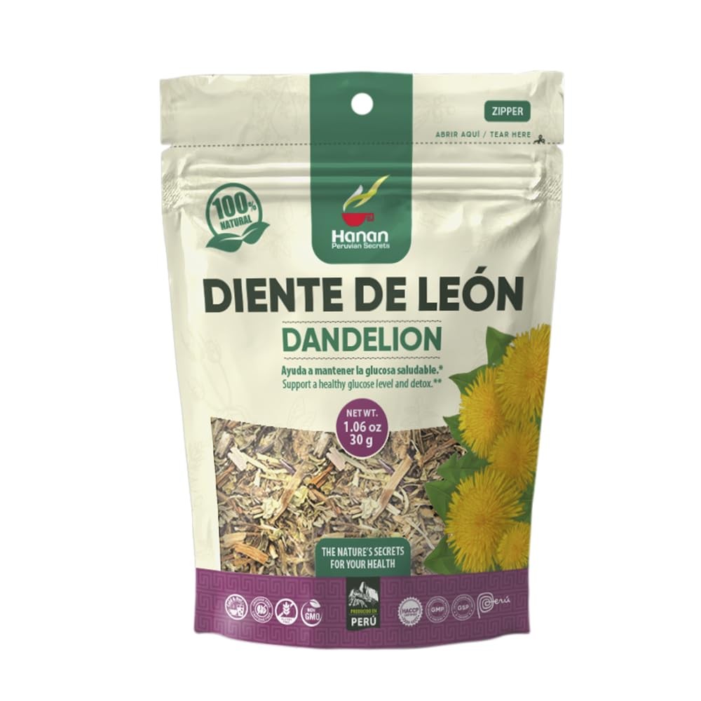 Hanan Peruvian Secrets Diente De Leon Herbal Tea | 100% Natural Dandelion Leaves gallery