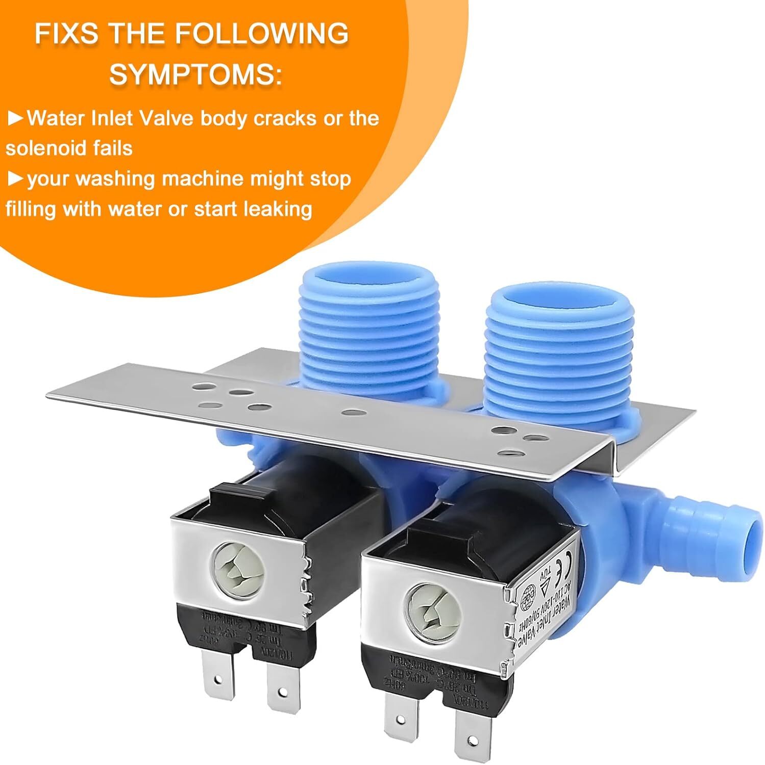 285805 Water Inlet Valve for Whirlpool Kenmore Maytag GE Washer Washing Machine gallery
