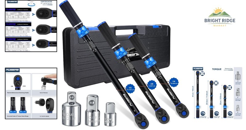 Pro Torque Wrench Set with Clear Readings and Durable Construction for Vehicles gallery