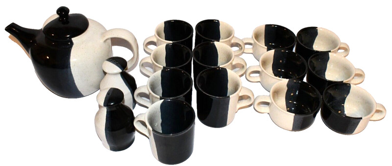 Better Homes & Garden Dinnerware 16 Piece Set Ceramic Stoneware Two Tone gallery