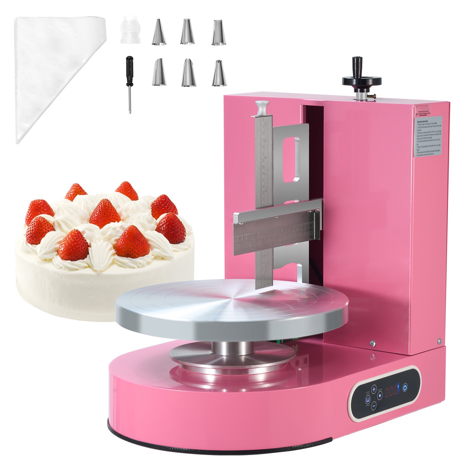 4-12" Cake Cream Decorating Machine Cake Spreading Frosting Smearing Machine gallery