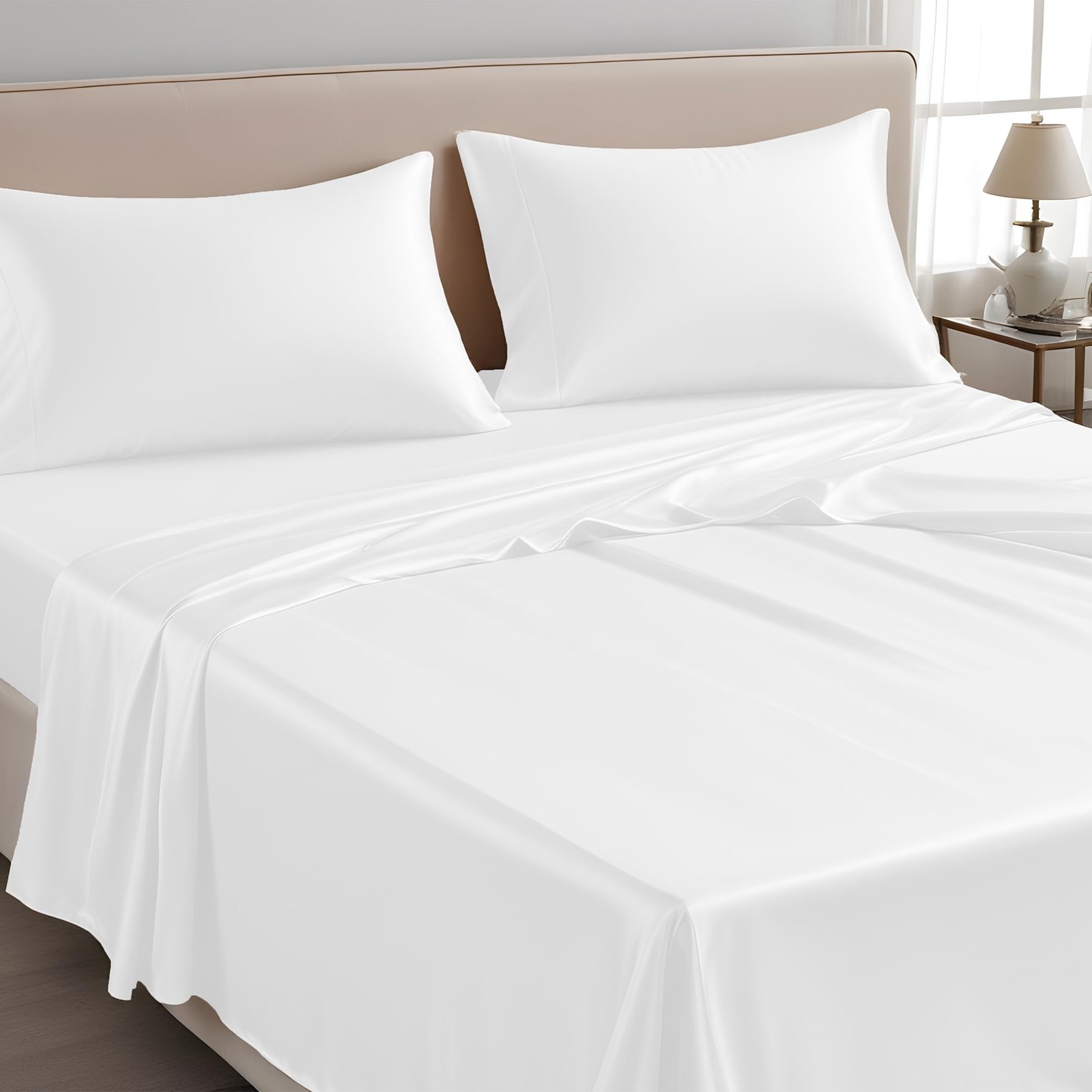 Linenwalas Flat Sheet Only Austrian Tencel Lyocell Silk Bedding 300 Thread gallery
