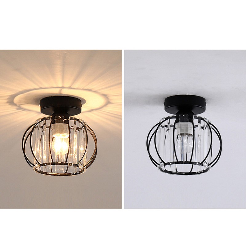 Flush Mount Ceiling Light Iron Chandelier E27 Porch Hallway Pendant Lamp Fixture gallery