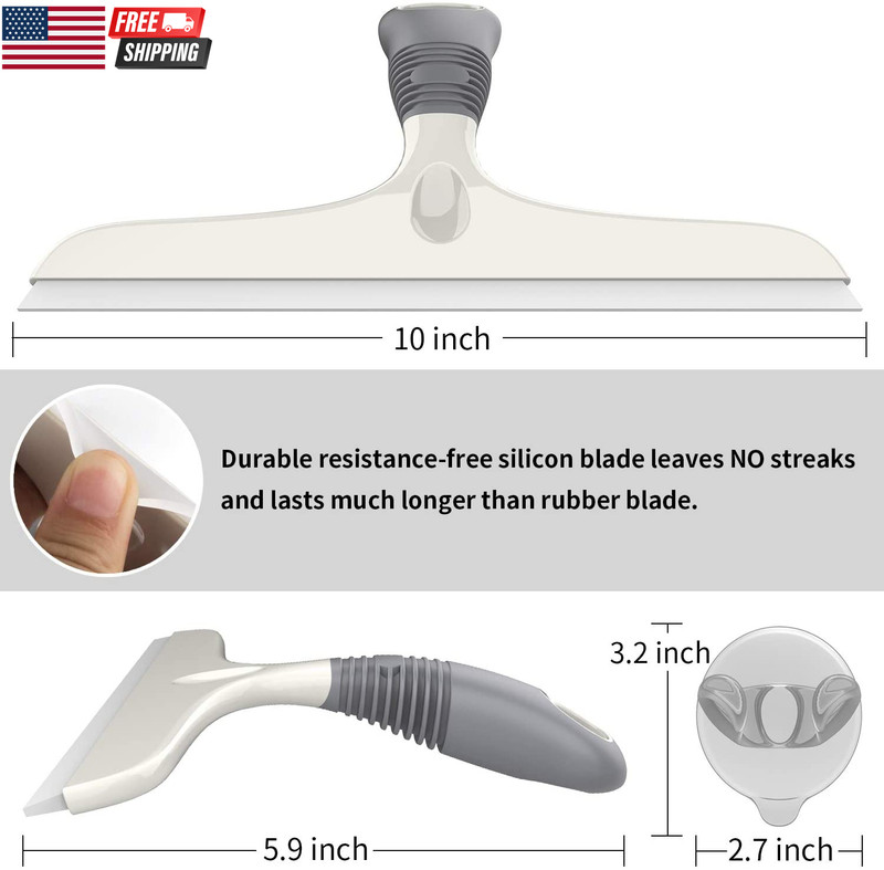 Multi-Purpose Silicon Squeegee for Window, Glass, Shower Door, Car Windshield, H gallery