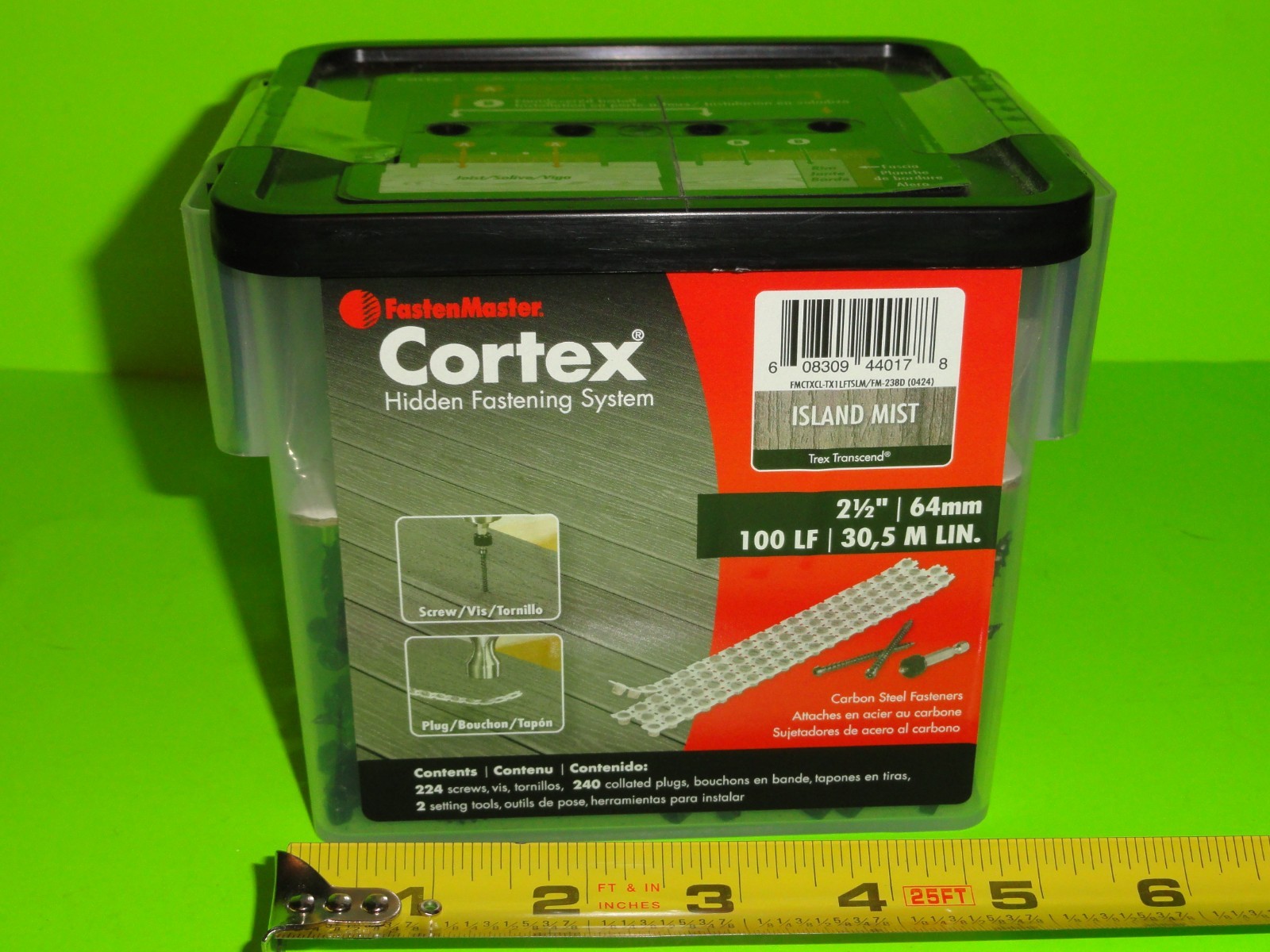 224ct FastenMaster Cortex 2-1/2" ISLAND MIST Torx Ttap Trex Hidden Deck Screws gallery