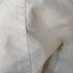 Matouk King White Crisp Flat Sheet 100% Cotton Percale Hemstitch