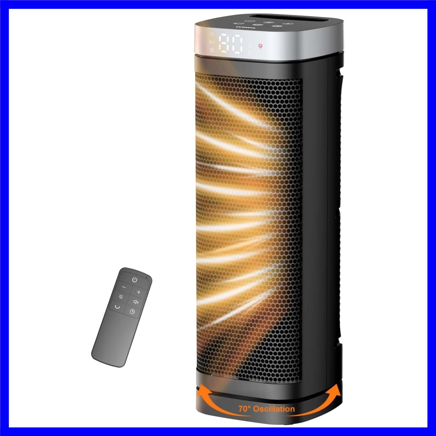 Space Heater, 17 Inches Electric Heaters for Indoor Use with Thermostat and R... gallery
