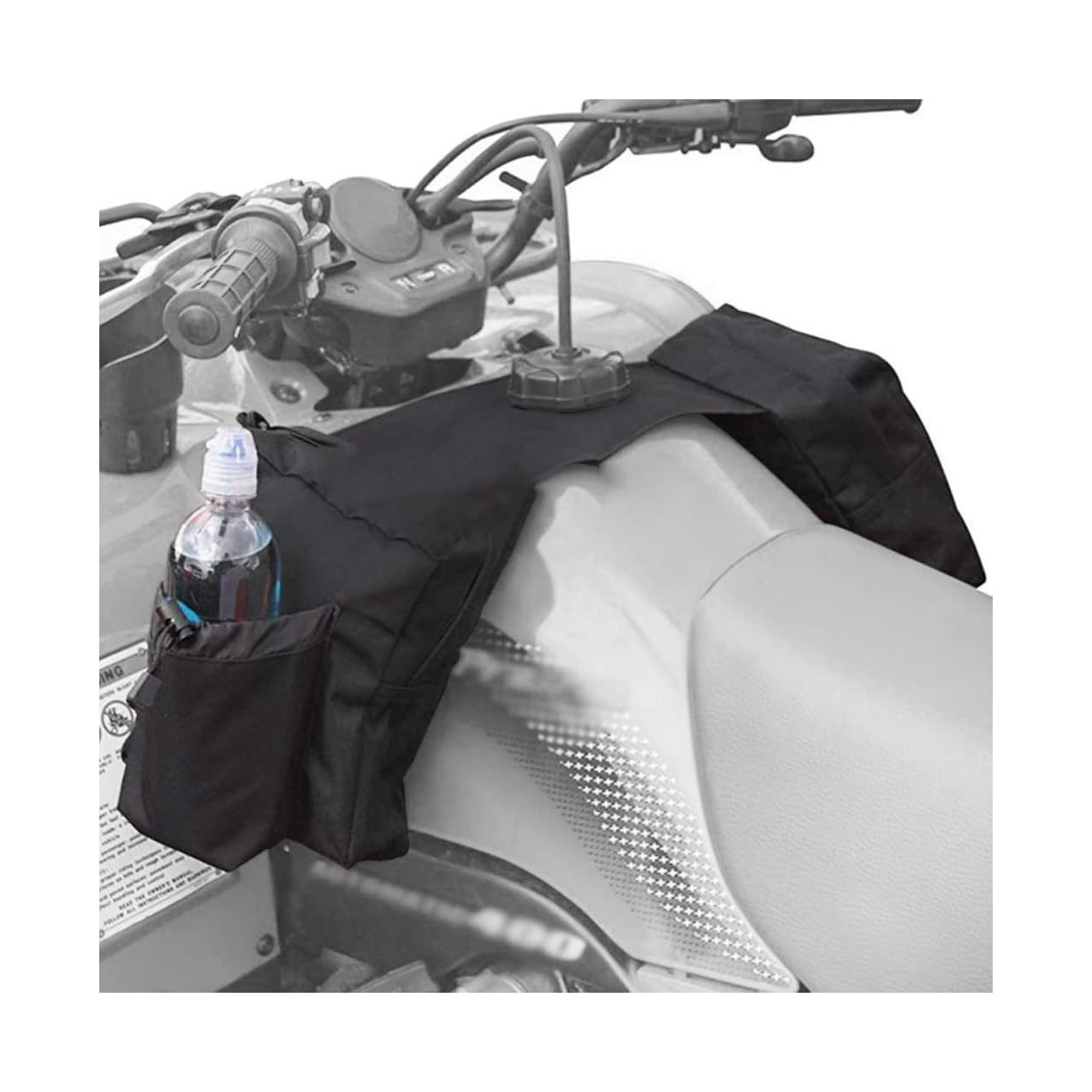 ATV Tank Top Bag Waterproof Storage Saddlebag w/ Drink Pocket Black gallery