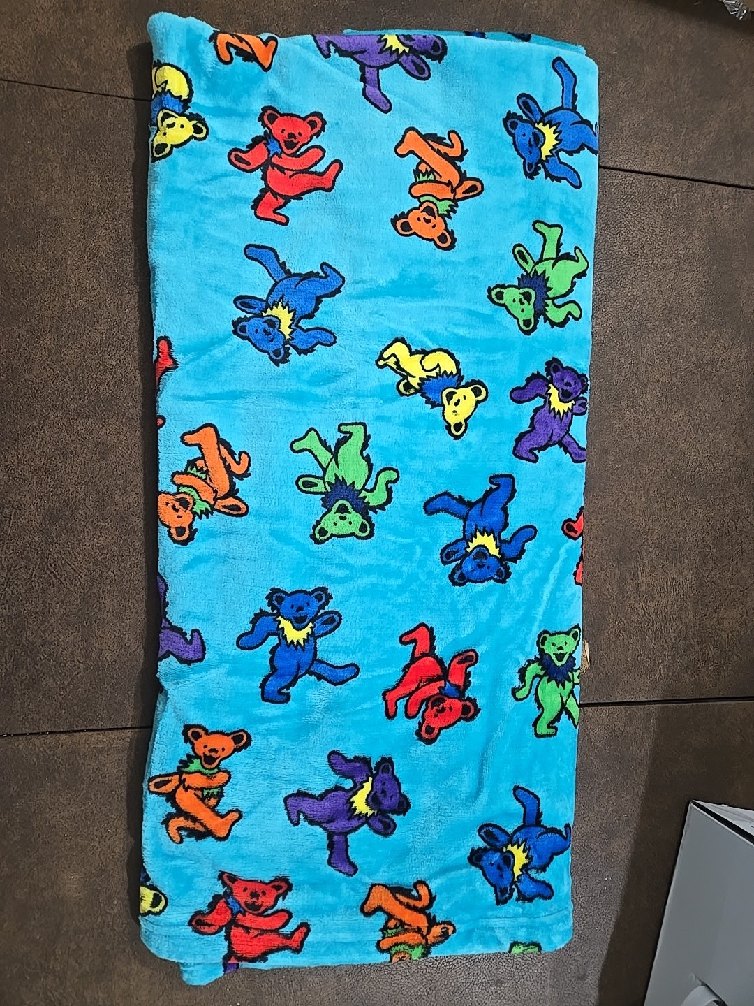 Grateful Dead Dancing Bears Fleece Blanket Throw Lightweight 50x60 Soft gallery