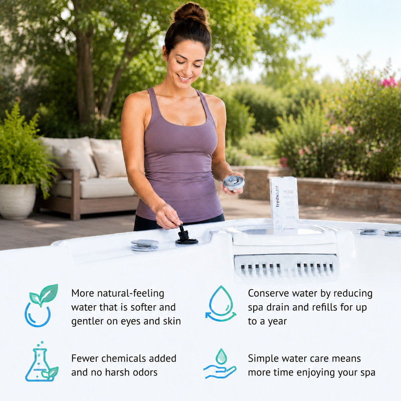 FreshWater Salt System Cartridge Replacement Spa Hot Tub Filter 3 Pack gallery