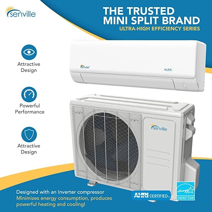 48000 BTU Five Zone Ductless Mini Split Air Conditioner and Heat Pump 22 SEER gallery