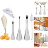 3pc Cream Filling Piping Tip Kit with 50 Disposable Bags for Donuts and Eclairs gallery