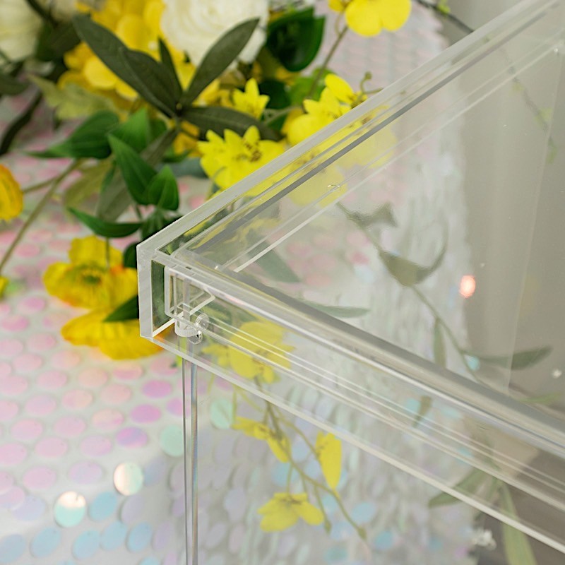 46" x 12" CLEAR Plexiglass Connector Plate for Rectangular Pedestal STANDS Party gallery