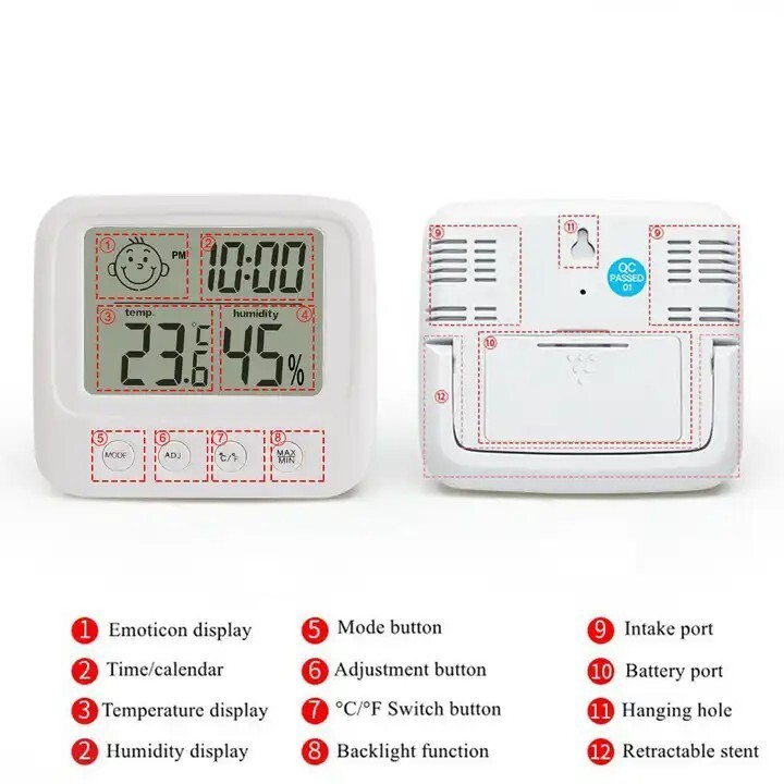 Digital Home Indoor Thermometer Hygrometer Temperature Humidity Meter Monitor gallery