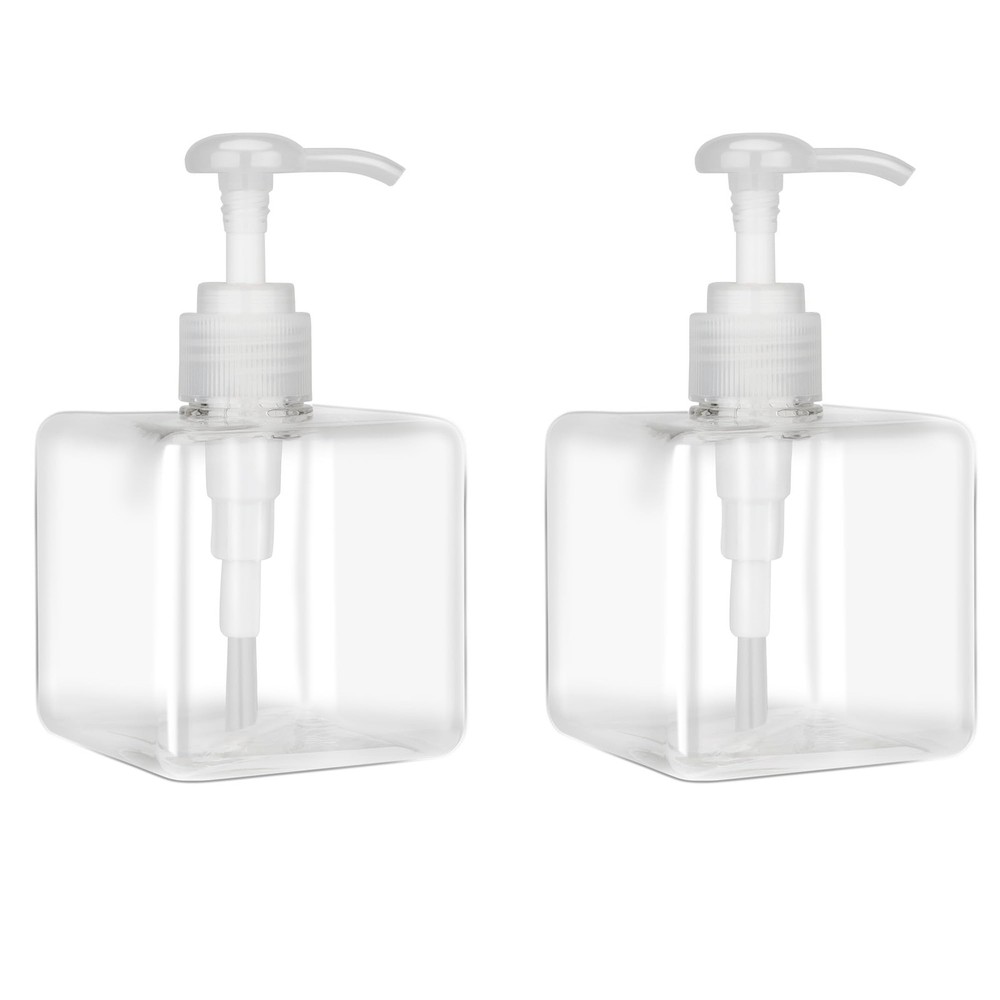 Clear 250ML Pump Bottle Refillable Cosmetic Lotion Dispenser
