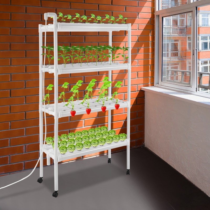 4-Tiers Growing Baskets Sets Hydroponic Grow Kit Hydroponic Planting Equipment gallery