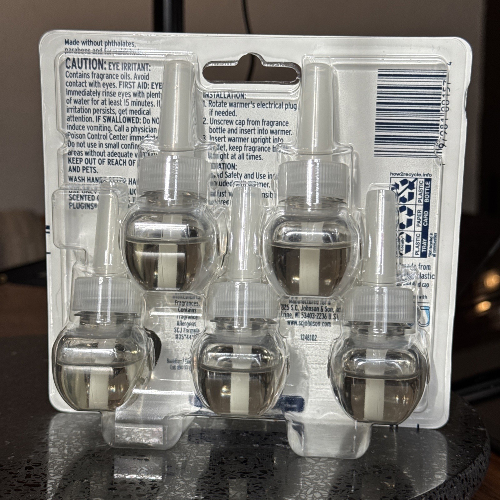NIP-Glade PlugIns LE Scented Oil Refills–Embers & Sandalwood–5 Count Pack! gallery