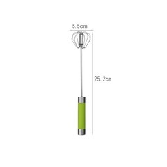 Semi‑automatic Hand‑pressure Egg Beater, Stainless Steel Manual Whisk